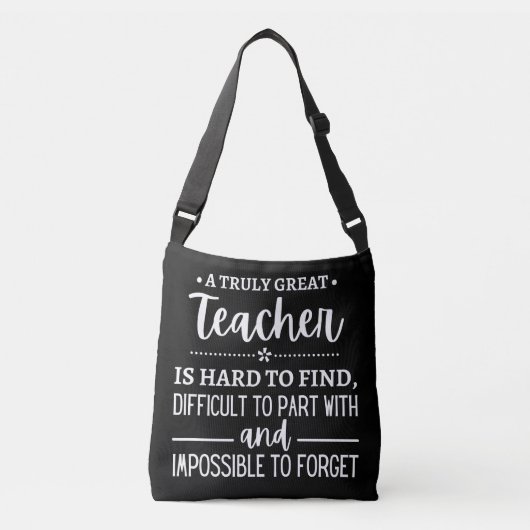 Sac Ajustable teacher Gift, A Truly Great Teacher (Devant)