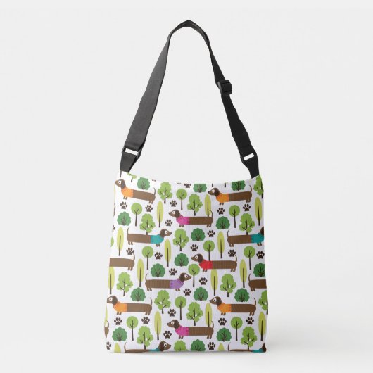 Sac Ajustable Teckels sur une promenade en parc (Devant)
