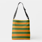 Sac Ajustable teintes orange vert sauge double face bande monogr (Dos)