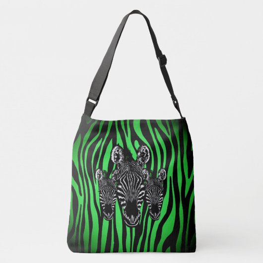 Sac Ajustable Tendance Lime Zebra Herd sur Zebra Imprimer (Dos)