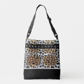Sac Ajustable Tendance Style Brown blanc Léopard noir personnali (Dos)