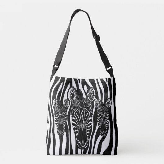 Sac Ajustable Tendance Zebra Herd sur Zebra Imprimer (Dos)