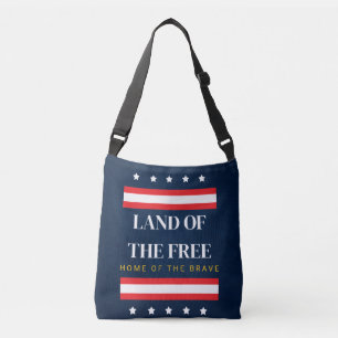 Sac Ajustable Terre de la liberté, demeure des braves, 4 juillet