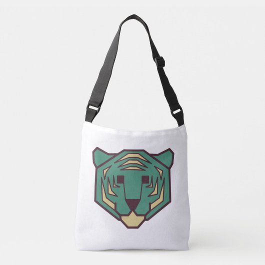 Sac Ajustable Tête de tigre bleue (Devant)