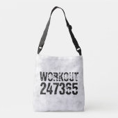 Sac Ajustable Texte usé et rayé Workout 247365 rustique (Dos)