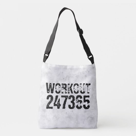 Sac Ajustable Texte usé et rayé Workout 247365 rustique (Dos)