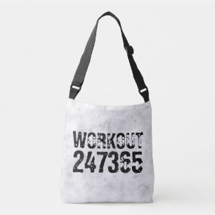 Sac Ajustable Texte usé et rayé Workout 247365 rustique