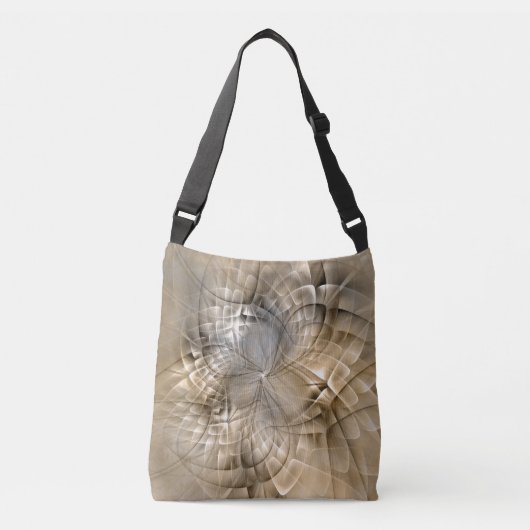 Sac Ajustable Texture d'art fractal abstrait tons de terre (Devant)