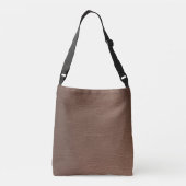 Sac Ajustable Texture de cuir cognac vintage usé (Dos)