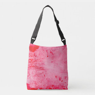 Sac Ajustable Texture de peinture grunge rose rouge