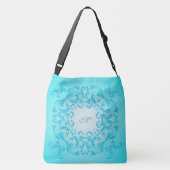 Sac Ajustable Texture du baroque de gradient de turquoise. (Dos)