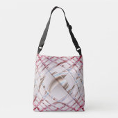 Sac Ajustable Texture dynamique rose abstraite de distorton (Dos)