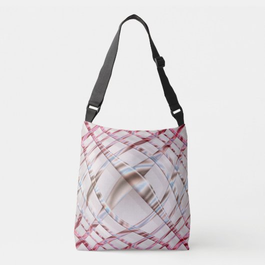 Sac Ajustable Texture dynamique rose abstraite de distorton (Devant)