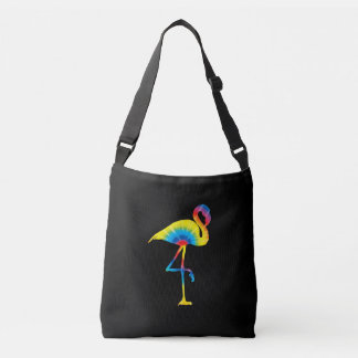 Sac Ajustable Tie Dye Flamant rose arc-en-ciel Imprimer Oiseau A