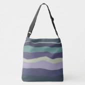 Sac Ajustable Tirures ondulées turquoise et violette (Dos)