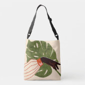 Sac Ajustable Toile verte, Accent rouge (Dos)