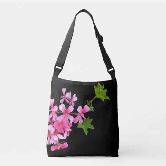 Sac Ajustable tons rose sur noir (Devant)