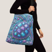 Sac Ajustable Tortue de mer Bling bleu pourpre Turquoise (De près)