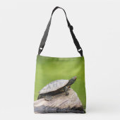 Sac Ajustable Tortue peinte sur un bûcher (Dos)
