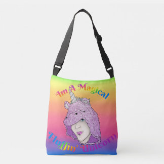 Sac Ajustable Tote imprimé partout Licorne Magique Fluffin