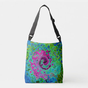 Sac Ajustable Tourbillon rétro Super rose et bleu chaud