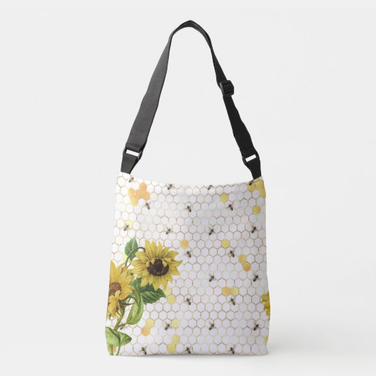 Sac Ajustable tournesols et abeille (Devant)