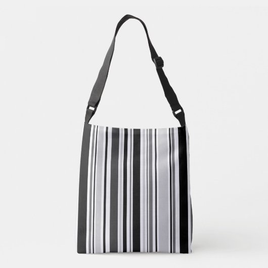 Sac Ajustable Tout-En-Imprimé Moderne Gris, Noir, Blanc, Gris (Dos)
