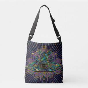 Sac Ajustable Tout l'oeil mystique voyant en fleur de Lotus
