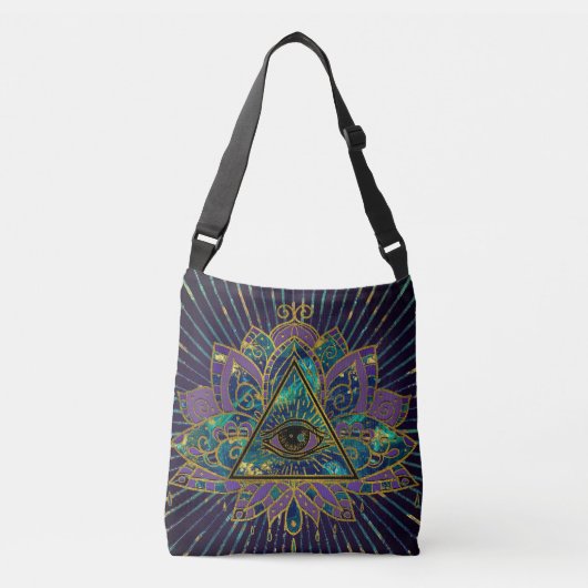Sac Ajustable Tout l'oeil mystique voyant en fleur de Lotus (Devant)
