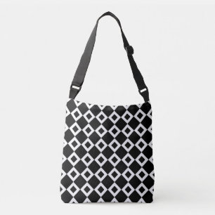 Sac Ajustable Tout plus de - motif noir et blanc de diamant