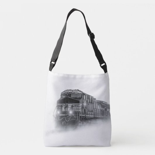 Sac Ajustable Trains de train noir et blanc (Dos)