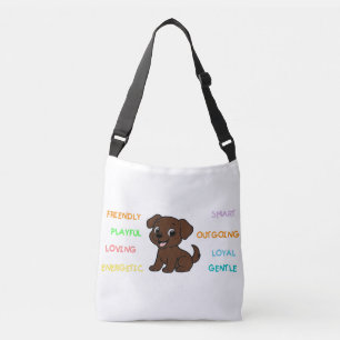 Sac Ajustable Traits de Labrado Retriever Chocolat de Dessin Ani