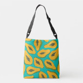 Sac Ajustable Tranches de papaye turquoise (Dos)