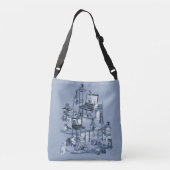 Sac Ajustable Travailler de la maison avec mes chats Delft Blue  (Dos)