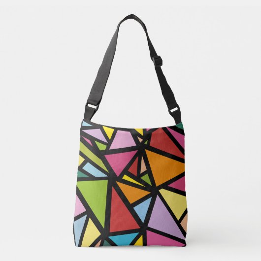 Sac Ajustable Triangles colorés motif 3 (Devant)