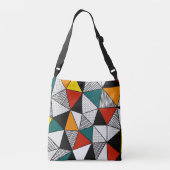 Sac Ajustable triangles colorés motif géométrique (Dos)