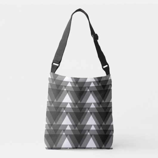 Sac Ajustable Triangles transparents simples, modernes, urbains, (Devant)
