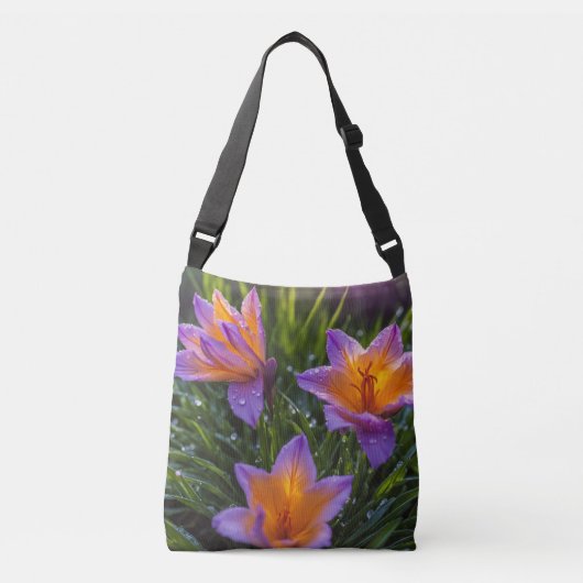 Sac Ajustable Trio de fleurs safran (Devant)
