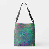 Sac Ajustable Trippy Chartreuse et Blue Retro Liquid Swirl (Dos)