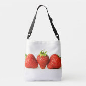 Sac Ajustable Trois Fraises Sur Blanc Cbcnm (Dos)