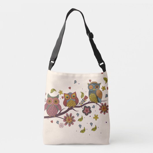 Sac Ajustable Trois hiboux sur branche (Dos)