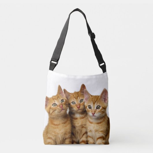 Sac Ajustable Trois mignons Ginger Chat Kittens amis Photo de la (Devant)