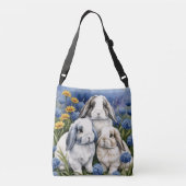Sac Ajustable Trois petits lapins de lop (Dos)