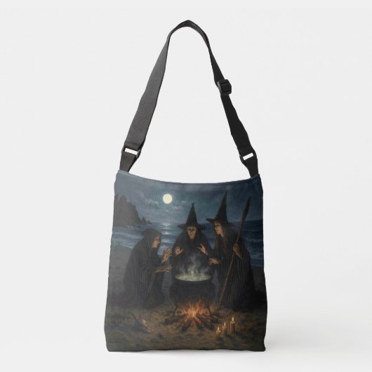 Sac Ajustable Trois Sorcières Brew Cauldron Pleine lune Beach (Devant)