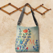 Sac Ajustable Tulipes d'oeillets vintages Monogrammes