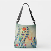 Sac Ajustable Tulipes d'oeillets vintages Monogrammes (Devant)