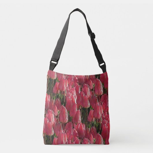 Sac Ajustable Tulipes roses florales (Devant)