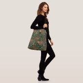 Sac Ajustable Turquoise et Marbre Rouge Abstrait (Sur le modèle)