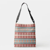 Sac Ajustable Turquoise Rouge Foncé Orange Beige Rangées Méditer (Dos)