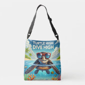Sac Ajustable Turtle High Dive Artwork Perfect for Turtle Lovers (Dos)